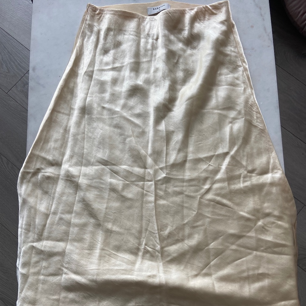 Babaton silk skirt - SLIP MIDI SKIRT
